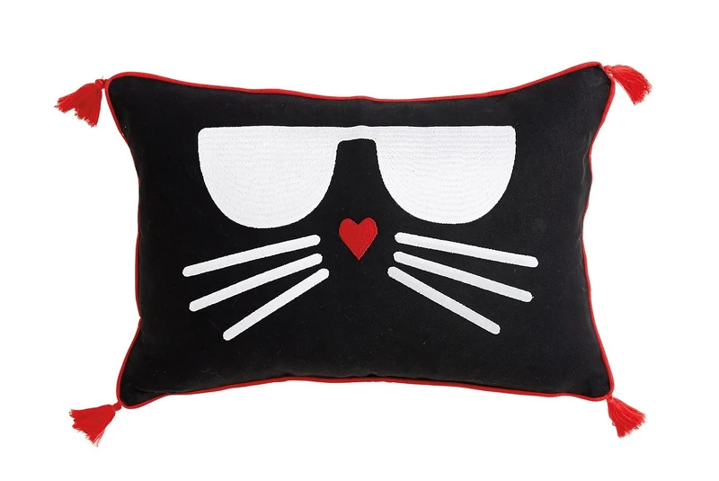 Choupette 流蘇裝飾抱枕，NT2,680