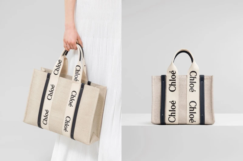 (左)Chloé Woody藍色皮革飾邊大型托特包,售價NT$34,900/(右)Chloé Woody藍色皮革飾邊小型托特包,售價NT$26,400 (左)Chloé Woody藍色皮革飾邊大型托特包,售價NT$34,900/(右)Chloé Woody藍色皮革飾邊小型托特包,售價NT$26,400