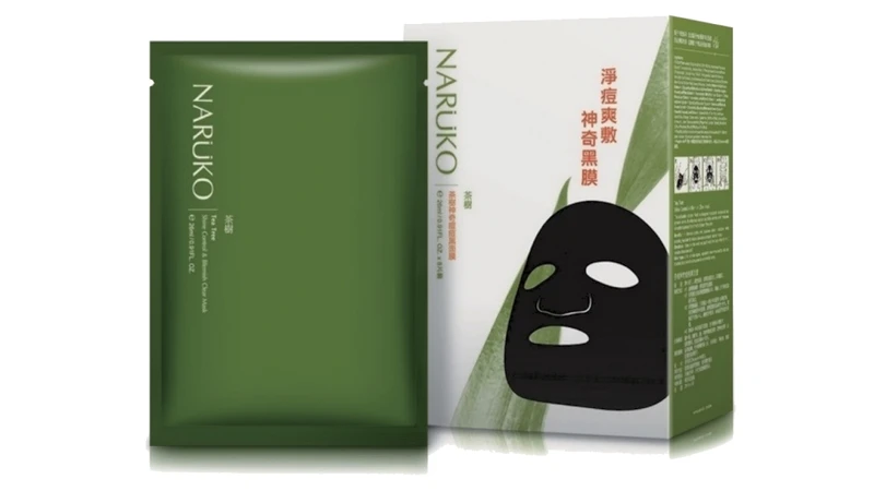 NARUKO茶樹神奇痘痘黑面膜8入，NT299