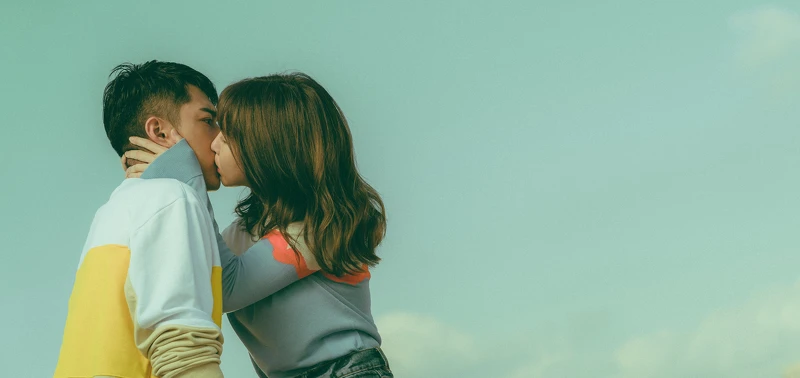 郭書瑤在片中的「逆襲吻」讓蔡凡熙大感意外。