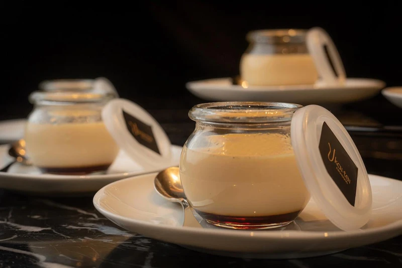 UKAI 經典焦糖布丁，售價800元（五入一組）。