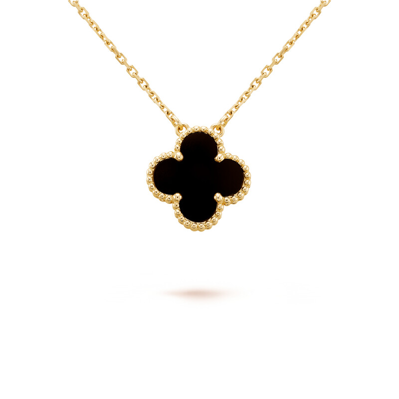 Van Cleef & Arpels - Vintage Alhambra吊墜(黃K金, 縞瑪瑙),約新台幣76,000元 Van Cleef & Arpels - Vintage Alhambra吊墜(黃K金, 縞瑪瑙),約新台幣76,000元