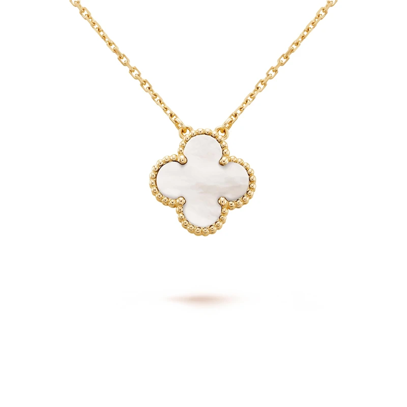 Van Cleef & Arpels - Vintage Alhambra吊墜(黃K金, 白色珍珠母貝) Van Cleef & Arpels - Vintage Alhambra吊墜(黃K金, 白色珍珠母貝)