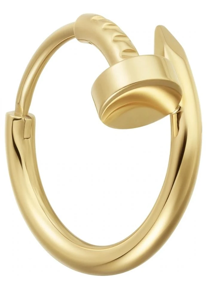 Cartier 卡地亞 Juste un Clou系列18K黃金單邊耳環，售價NT24,900