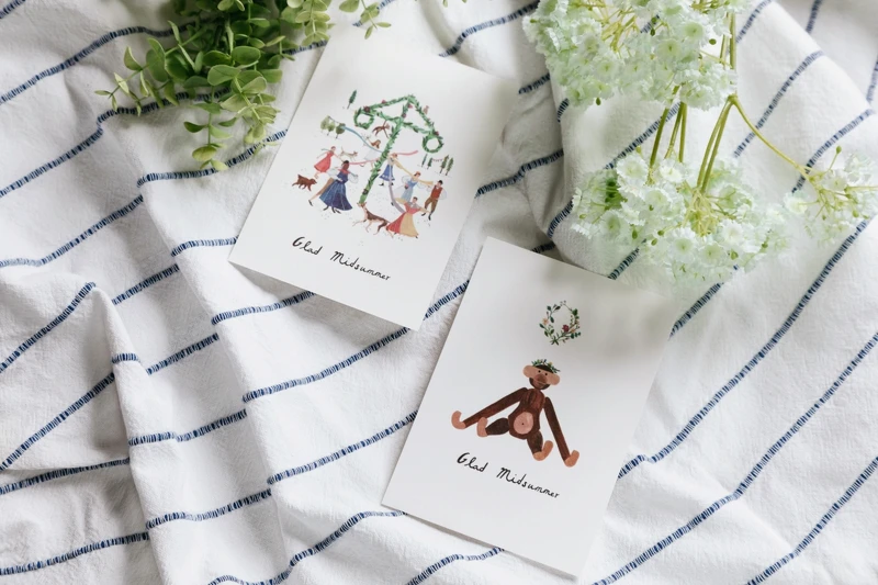 湯舒皮繪製的小卡。