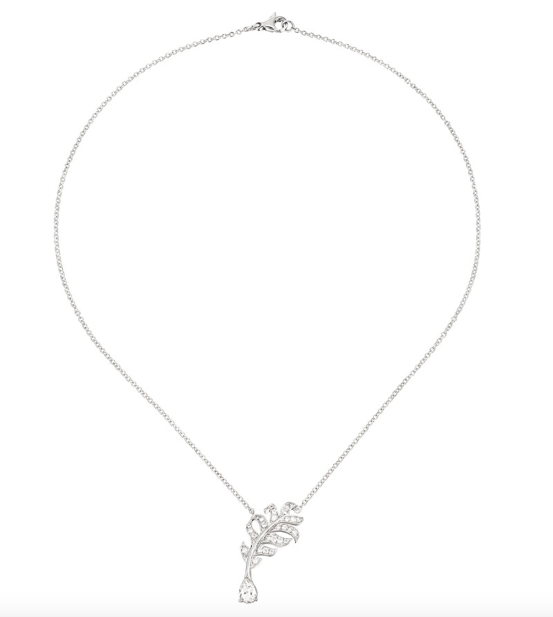Plume de Chanel白金鑽石項鍊