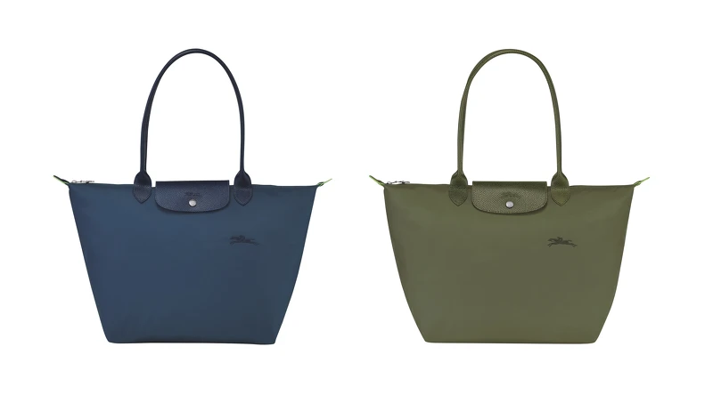 Le Pliage® Green系列 肩揹袋 L (海洋藍、森林綠)，建議售價NT4,900