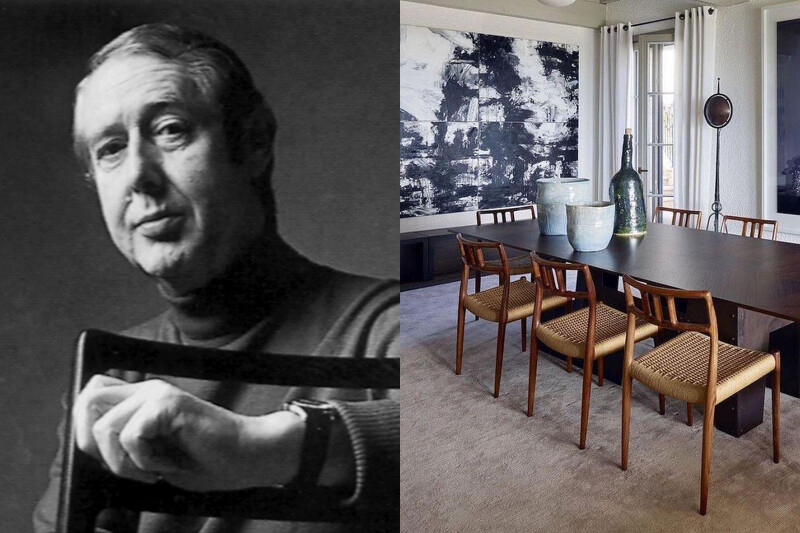 左為Niels O. Møller 為丹麥設計師（翻攝自 www.designdaily.com.au），右為79號椅藤編椅面版本。