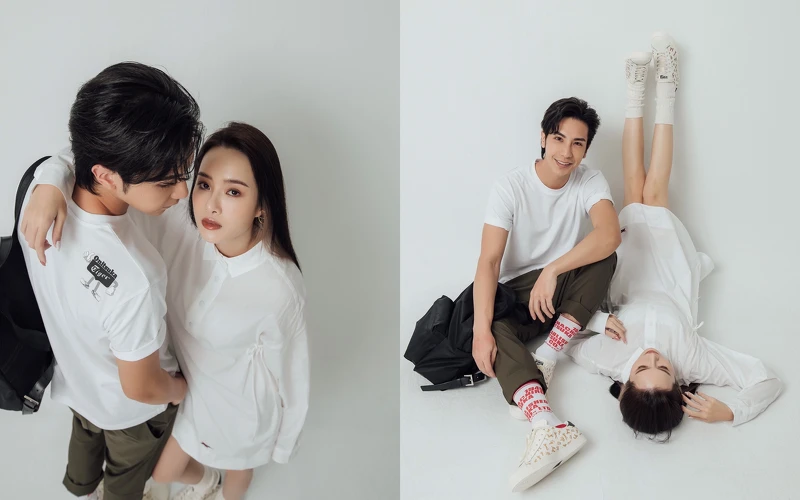 (MANDY)白色繫腰長板襯衫NT4,480,,LAWNSHIP 3.0鞋款NT3,880(以上皆為建議售價)。 (MANDY男友) 白色中性短袖上衣NT1,500,卡其長褲NT4,800,後背包NT6,600,字母中筒襪NT480,LAWNSHIP 3.0鞋款NT3,880(以上皆為建議售價)。 (MANDY)白色繫腰長板襯衫NT4,480,,LAWNSHIP 3.0鞋款NT3,880(以上皆為建議售價)。 (MANDY男友) 白色中性短袖上衣NT1,500,卡其長褲NT4,800,後背包NT6,600,字母中筒襪NT480,LAWNSHIP 3.0鞋款NT3,880(以上皆為建議售價)。