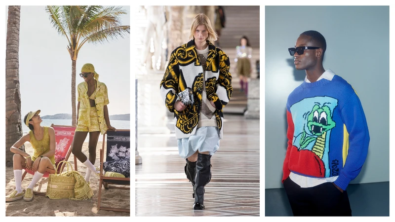 (左)DIORIVIERA 度假膠囊系列、(中) Louis Vuitton秋冬系列女裝、(右)Off-White 首度推出太陽眼鏡系列  (左)DIORIVIERA 度假膠囊系列、(中) Louis Vuitton秋冬系列女裝、(右)Off-White 首度推出太陽眼鏡系列