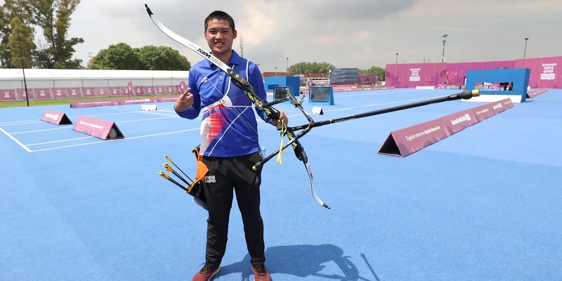 湯智鈞射箭隊上最年輕選手 湯智鈞射箭隊上最年輕選手