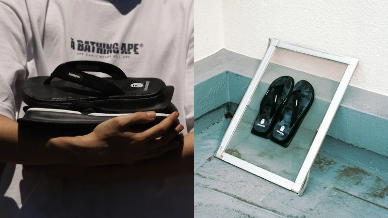 Havaianas X A BATHING APE® Tradi Zori聯名系列，NT3,680