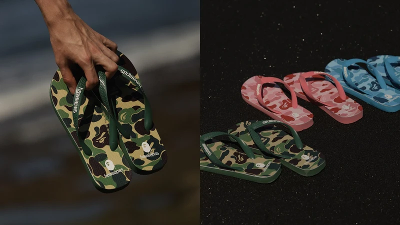 Havaianas X A BATHING APE® TOP聯名系列，NT1,680