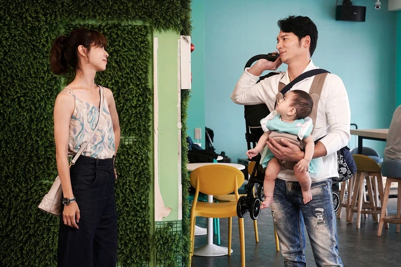 ▲謝盈萱重遇「前男友」溫昇豪。（圖／華視、CATCHPLAY提供）