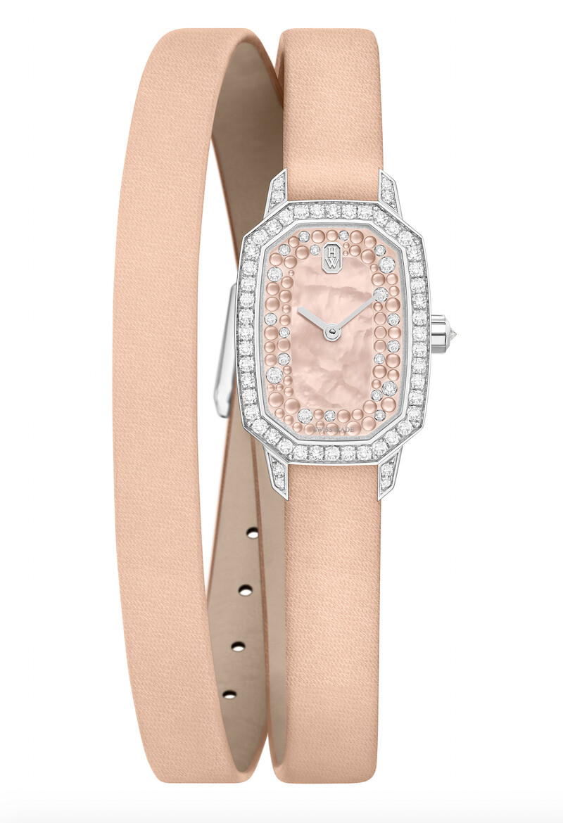 海瑞溫斯頓 印記Emerald系列腕錶＿香檳色