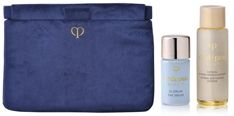 (左)肌膚之鑰奢華手拿包、(右)官網首購禮-光采豪華禮。