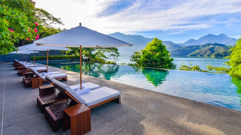 日月潭涵碧樓泳池