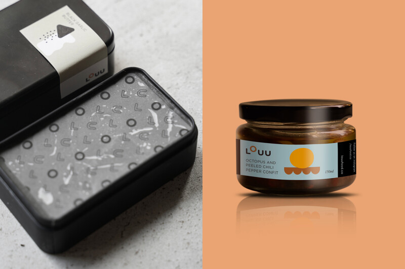 第三季新產品,左為黑蒜奶油右為油漬馬告章魚。 第三季新產品,左為黑蒜奶油右為油漬馬告章魚。