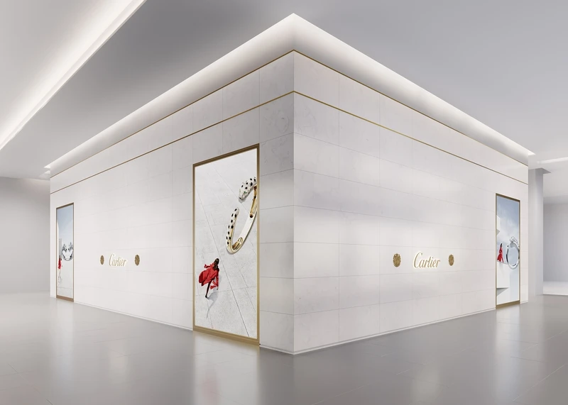 Cartier卡地亞SOGO復興館概念店細節特色