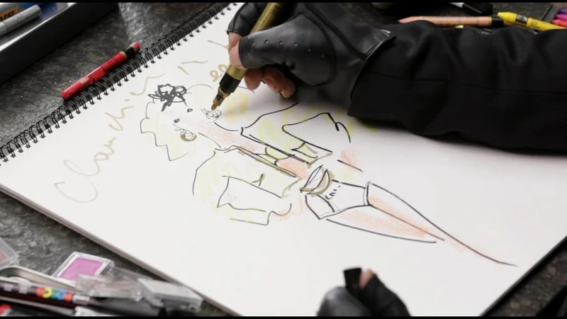 《時尚教主拉格斐：敞開心扉》「老佛爺」拉格斐透過素描、繪畫的方式來講述自己的心路歷程