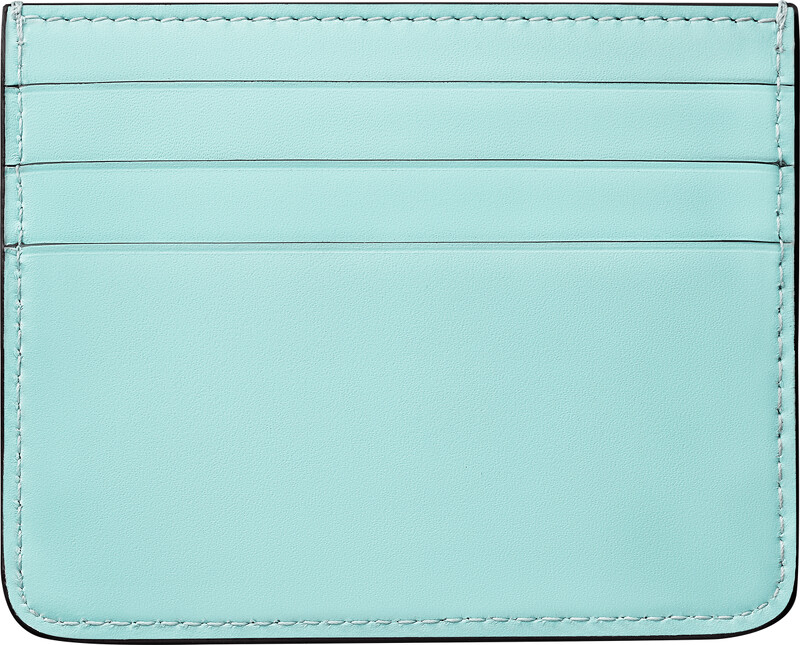 Double C de Cartier卡片夾 薄荷綠色小牛皮、 金色和薄荷綠色琺瑯飾面 參考價格約NT$ 8,500