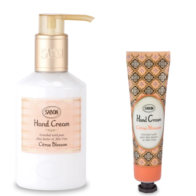 SABON橙花漫舞護手霜 200ml瓶裝，NT980、30ml條裝，NT380