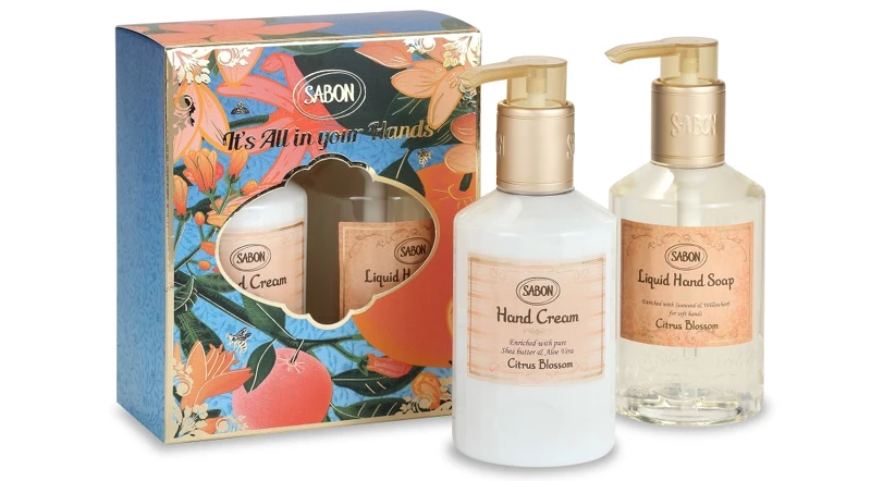 SABON橙花漫舞手部柔嫩保養禮盒(洗手乳200ml、護手乳200ml)NT1,480