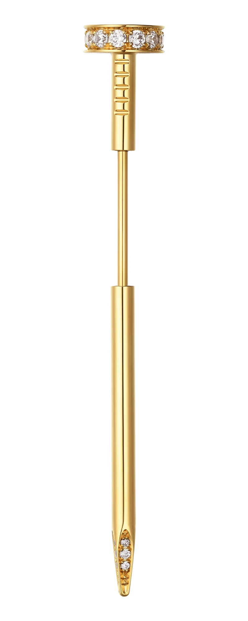 Juste un Clou鑽石胸針 黃K金，鑽石，參考價格約NT$ 172,000