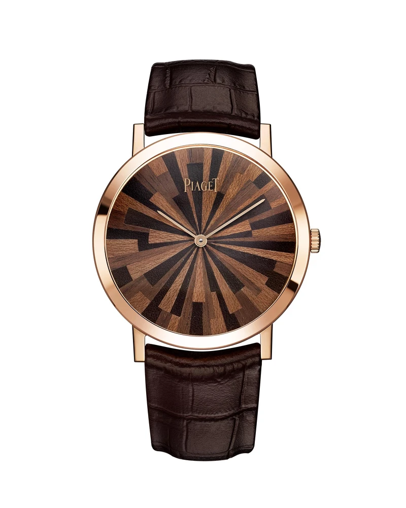 PIAGET Altiplano系列皮革木質鑲嵌超薄腕錶 G0A42142 建議售價NT$ 1,320,000