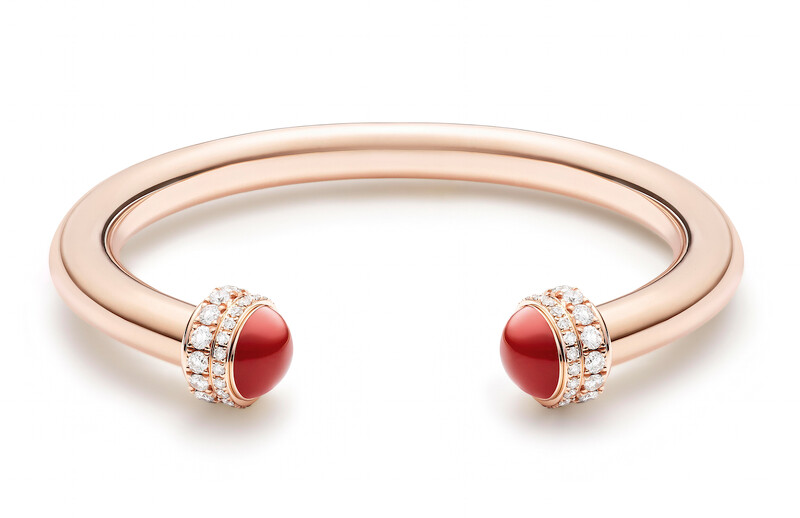 PIAGET Possession系列18K玫瑰金紅玉髓鑲鑽手鐲 G36PE517 建議售價NT$ 481,000