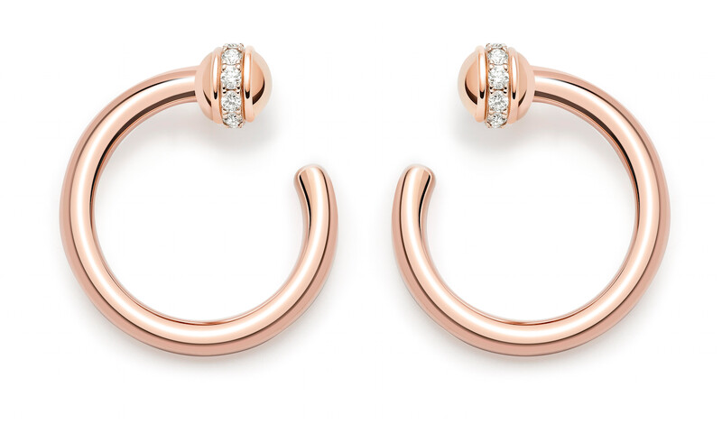 PIAGET Possession系列18K玫瑰金鑽石耳環 G38PV700 建議售價NT$ 134,000