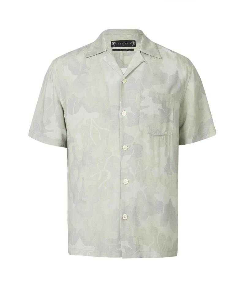 AllSaints Arboretum印花短袖襯衫，NT5000。