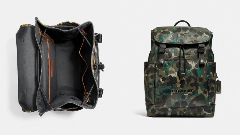 Coach League迷彩印花翻蓋式後背包共有2款顏色，售價NT$28,800