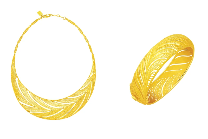 Just Gold 金羽鳳凰系列 純金項鍊、手環