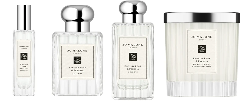Jo Malone London英國梨與小蒼蘭2021年度限定系列,溝紋玻璃瓶身設計的香水與香氛蠟燭 Jo Malone London英國梨與小蒼蘭2021年度限定系列,溝紋玻璃瓶身設計的香水與香氛蠟燭