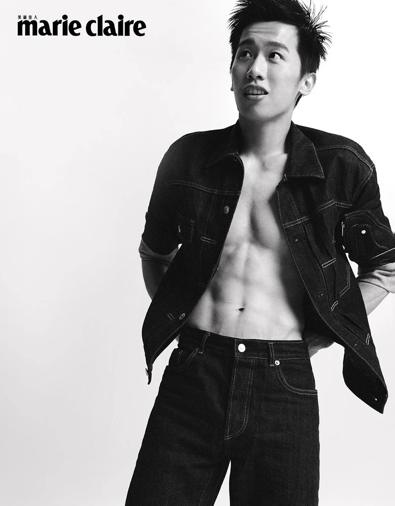 牛仔外套、牛仔褲,both by Dior。 牛仔外套、牛仔褲,both by Dior。