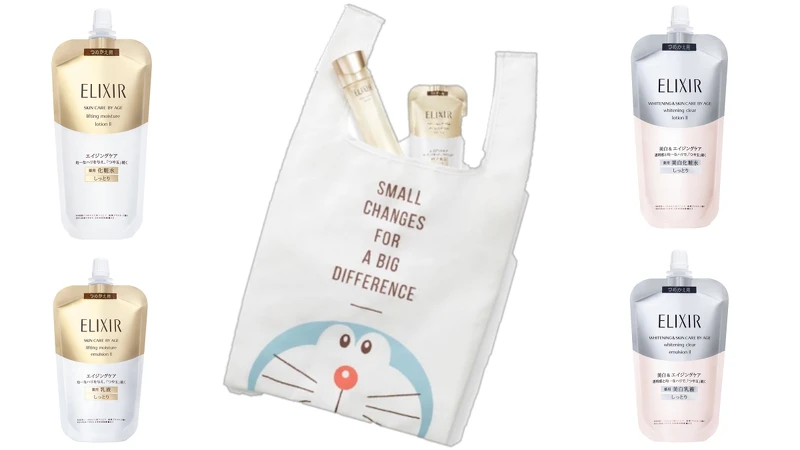 ELIXIR怡麗絲爾補充包+ELIXIR Meets DORAEMON 獨家聯名環保袋 ELIXIR怡麗絲爾補充包+ELIXIR Meets DORAEMON 獨家聯名環保袋