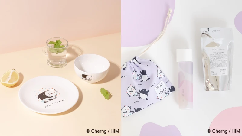 ORBIS X LAIMO吃貨碗盤組與ORBIS X LAIMO有你真好束口袋。 ORBIS X LAIMO吃貨碗盤組與ORBIS X LAIMO有你真好束口袋。