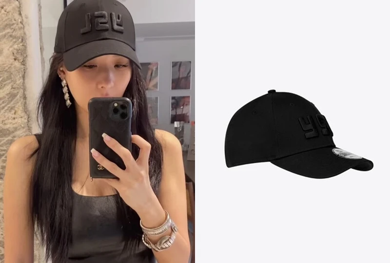 黑色YSL標誌鴨舌帽,NT12,900 黑色YSL標誌鴨舌帽,NT12,900