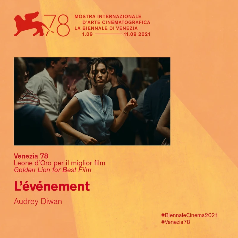 2021威尼斯影展金獅獎由《Happening》獲得。（Photo/Facebook @LaBiennaledivenezia）