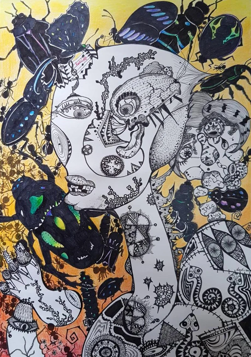 我高中時期的塗鴉作品。photo/RedLouise 我高中時期的塗鴉作品。photo/RedLouise