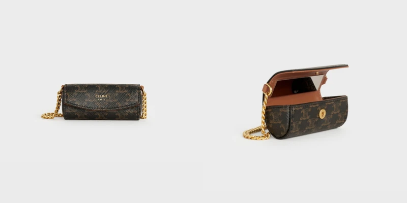 CELINE Triomphe帆布唇膏盒,售價NT$19,500 CELINE Triomphe帆布唇膏盒,售價NT$19,500