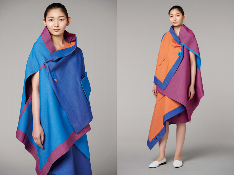 左:漾彩丹寧造型上衣,NT27,300、右:漾彩丹寧造型裙,NT25,300。 左:漾彩丹寧造型上衣,NT27,300、右:漾彩丹寧造型裙,NT25,300。