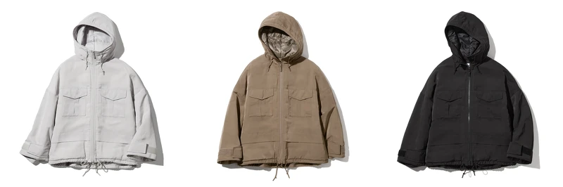 WPJ Hybrid羽絨寬版連帽外套，售價NT$3,990