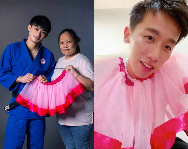(左)東奧柔道銀牌「楊勇緯」與媽媽合照,圖片由TFM傳動數位整合行銷 提供、(右)體操銀牌「李智凱」 (左)東奧柔道銀牌「楊勇緯」與媽媽合照,圖片由TFM傳動數位整合行銷 提供、(右)體操銀牌「李智凱」