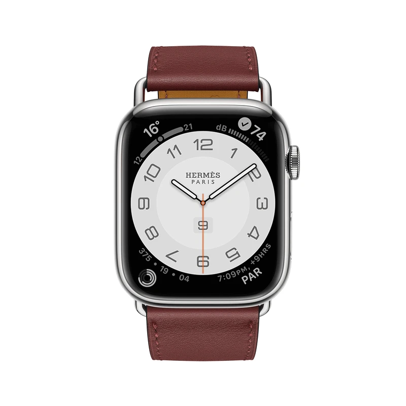 第七代 Apple Watch Hermès_Attelage 系列(45mm錶殼) 愛馬仕紅色單圈 Swift 小牛皮錶帶錶款_售價未定 第七代 Apple Watch Hermès_Attelage 系列(45mm錶殼) 愛馬仕紅色單圈 Swift 小牛皮錶帶錶款_售價未定