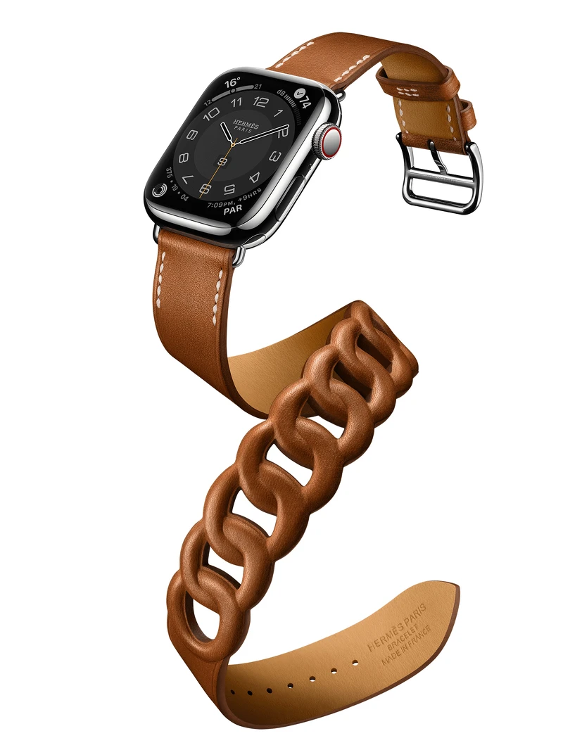 第七代 Apple Watch Hermès_Gourmette 系列(41mm錶殼) 雙圈 Barénia 小牛皮錶款_售價未定-3 第七代 Apple Watch Hermès_Gourmette 系列(41mm錶殼) 雙圈 Barénia 小牛皮錶款_售價未定-3