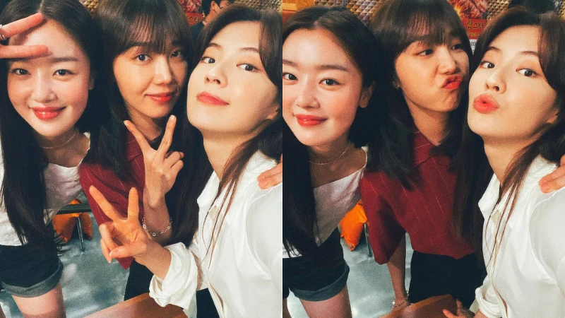 酒鬼都市女人們 韓善伙 鄭恩地 李善彬 幕後合照 Photo/ 李善彬@sunbin_eyesmag