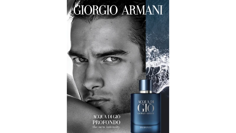 Giorgio Armani寄情水PROFONDO男性淡香精主視覺