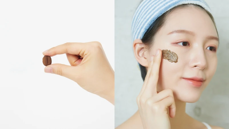 PILLING BEAN 咖啡豆豆臉部磨砂使用情境圖 PILLING BEAN 咖啡豆豆臉部磨砂使用情境圖